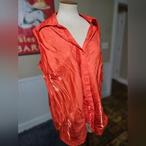 VTG 80s Blue Diamond Plus Sleeveless Top 2X